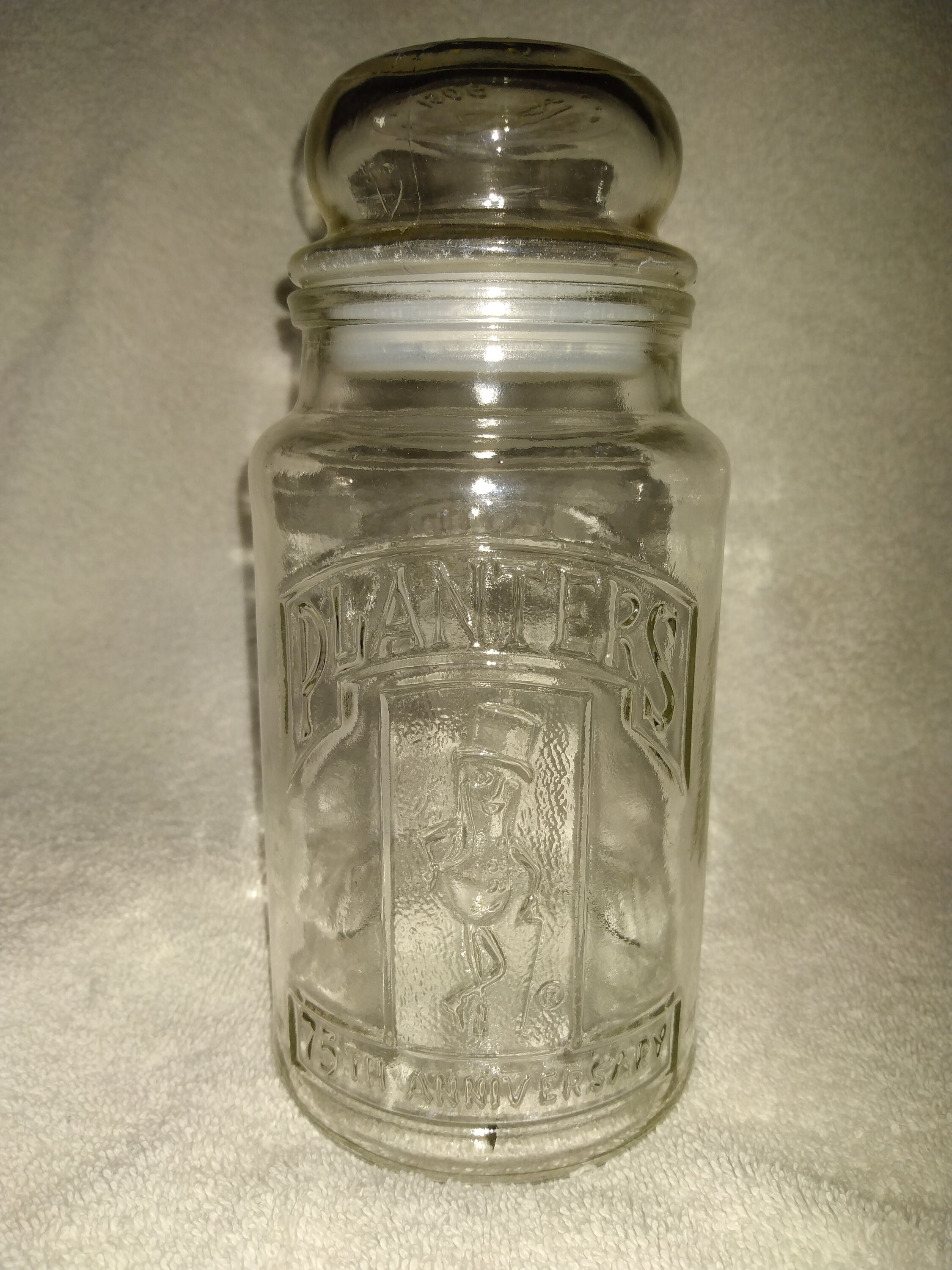 Vintage Planters 75th Anniversary Canister Jar, mr Peanut Etsy