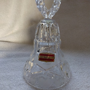 Vintage Echt Bleikristall West German Lead Crystal Hand Bell
