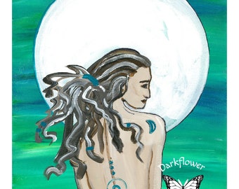 8" by 10" Art Print MOON CHILD