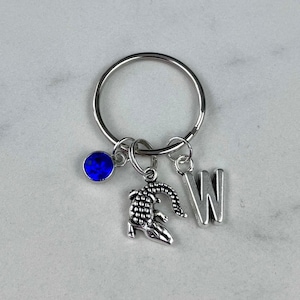 Alligator Personalized Keychain, Lake Life Crocodile Keyring, Father&#39;s Day Gift, Swamp Life, Gator Gift For Dad, Custom Keychain Dad Gift