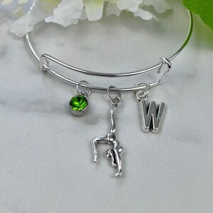Gymnast Bracelet, Personalized Gymnastics Bangle, Personalized Gifts for Gymnast, Gymnastics Gift Ideas, Custom I Love Gymnastics Bracelet