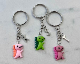 Dinosaur Birthday Gift, Personalized Keychain For Kids, Dinosaur Party Gift, Custom Dinosaur Gift For Girls, Dinosaur Keychain, Backpack Tag