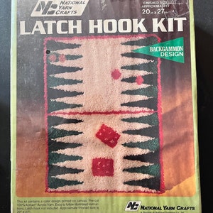 Latch Hook Kit - Backgammon Design