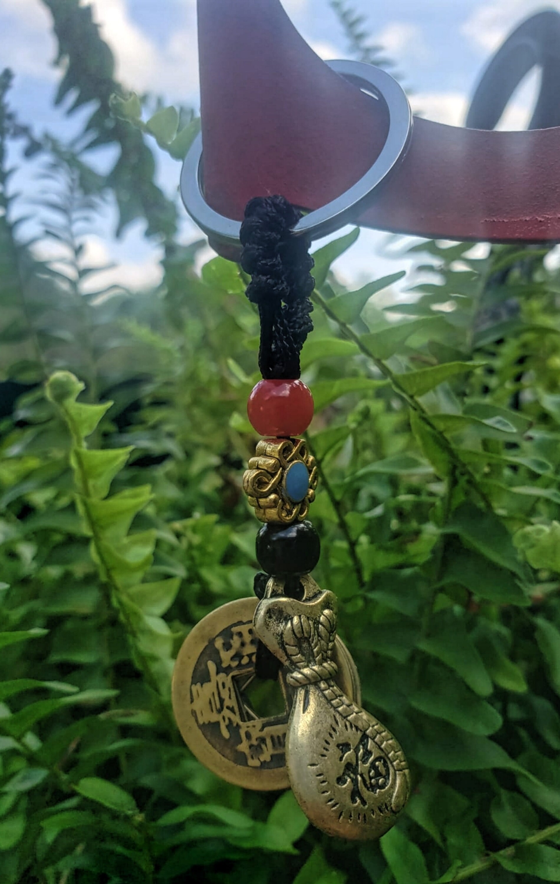 Good Luck Keychain Elephant or Chinese Coins/ Llavero Buena Suerte