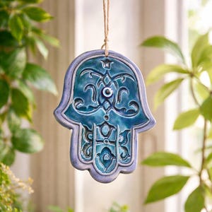Ceramic Hamsa Hand - Etsy