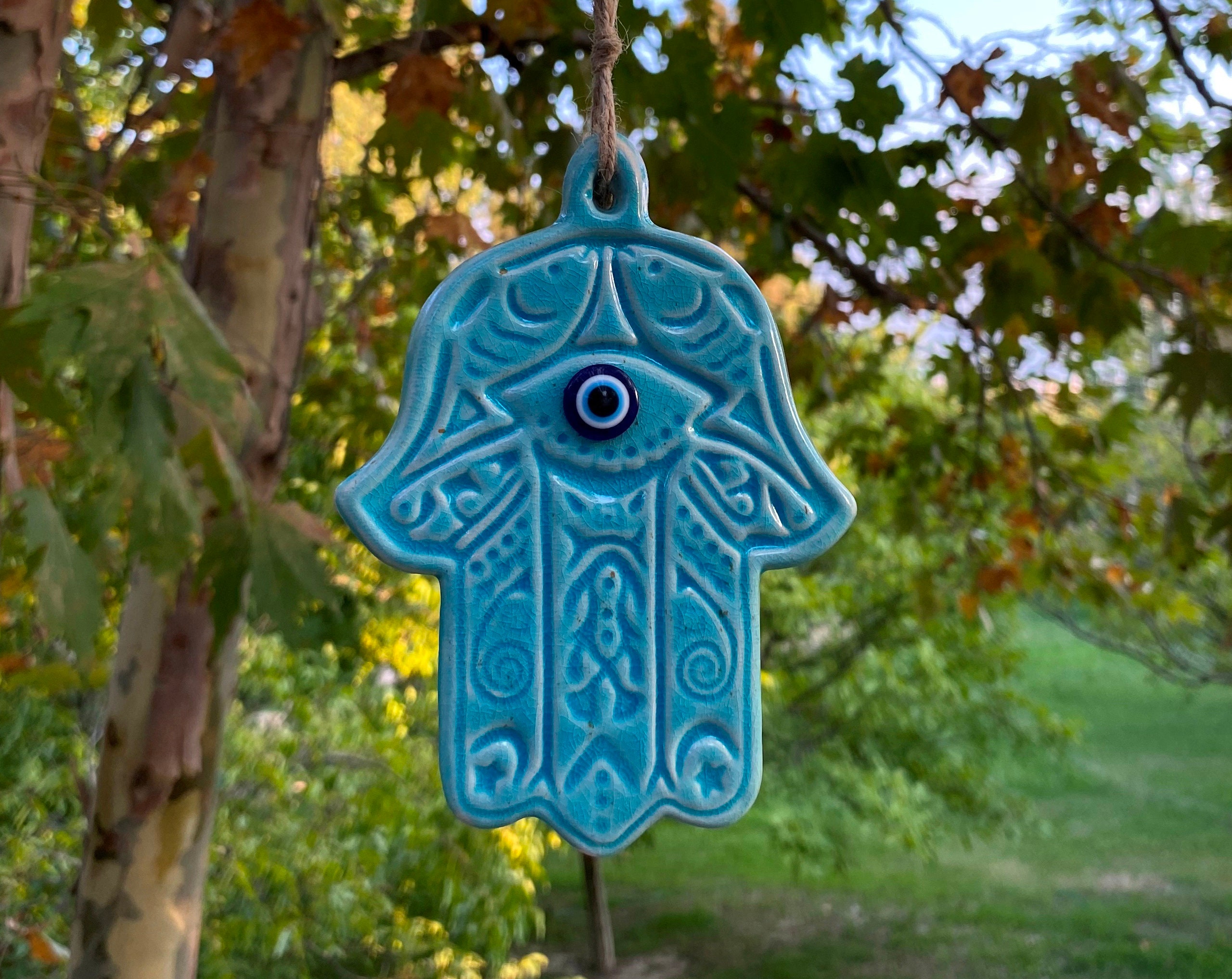 Pottery Fatima Hand Living Room Wall Decor Ceramic Outdoor Decoration