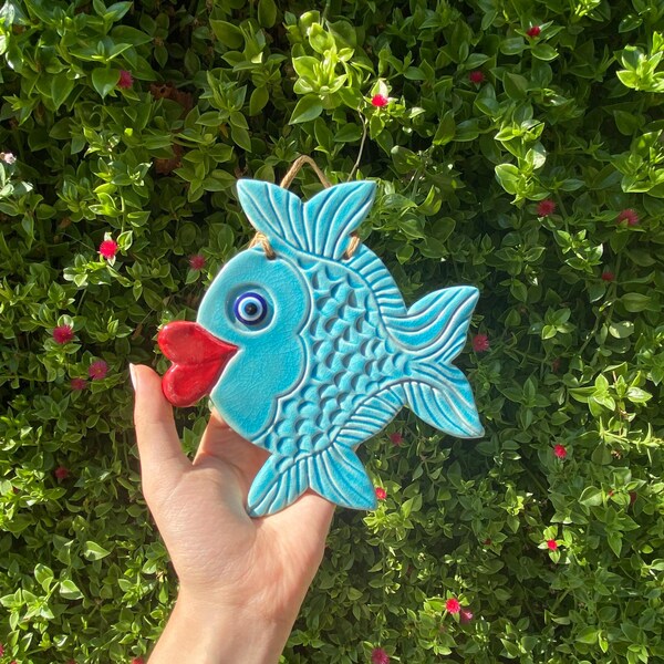 Clay Fish Sculpture - Etsy