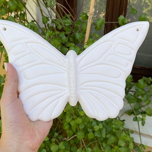 Butterfly Ceramic Bisque for Coloring - Unfinished Ceramic Lucky Wall Art - Make Your Garden Ornament - Kids and Adult Painting Kit