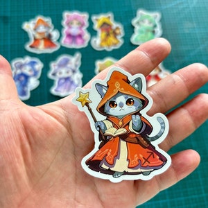 Cat Magic Zodiac Stickers Astrology Stationary | 2.5" Quality Glossy Vinyl | Kawaii Cute Kitty Decoration