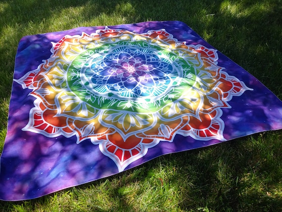 Rainbow mandala tapestry shop