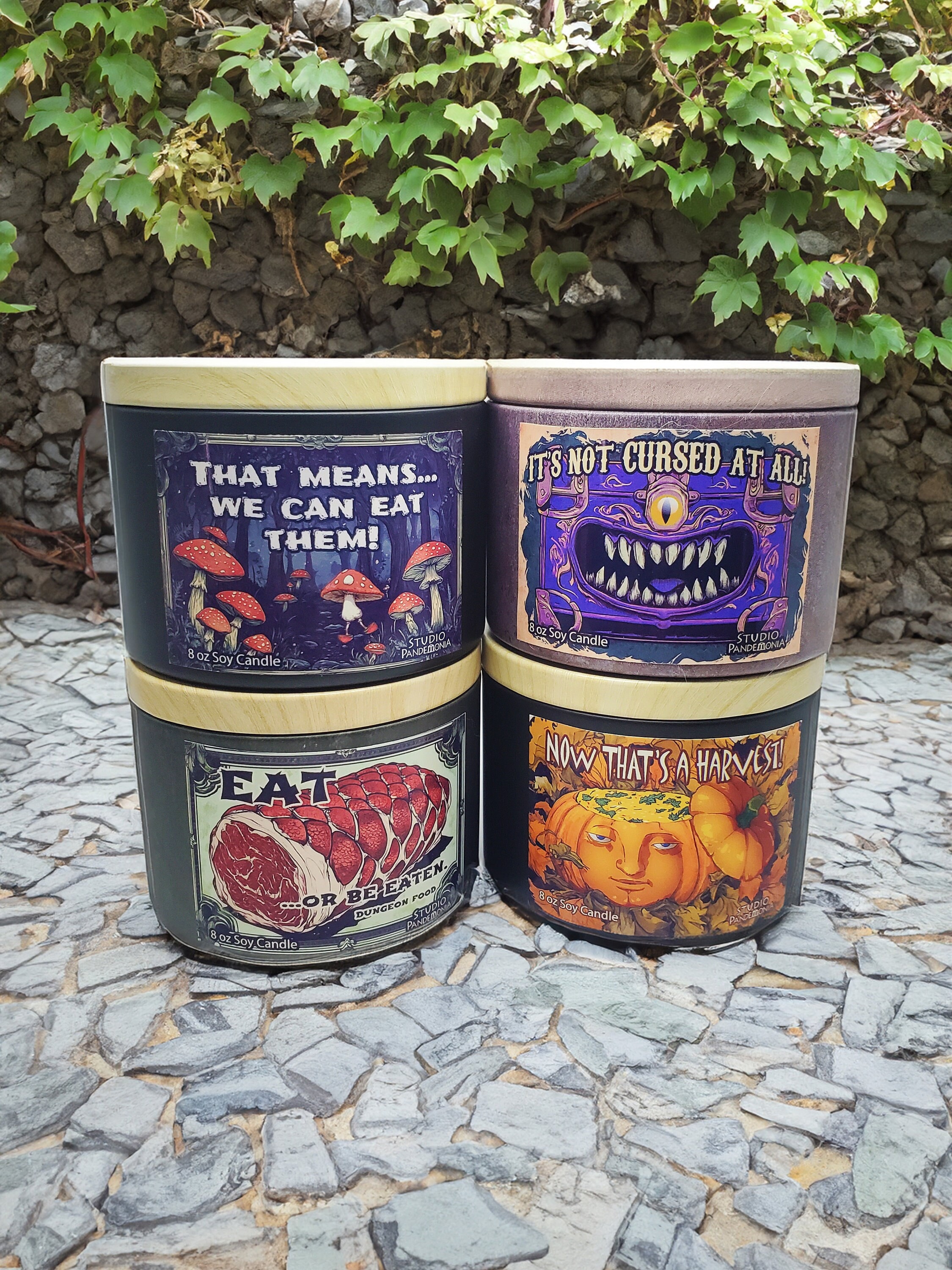 Dungeon Meshi Soy Candles Inspired by Delicious in Dungeon Anime with Savory BBQ Buttery Pickle Pumpkin Apple Maple Food Halloween Scents