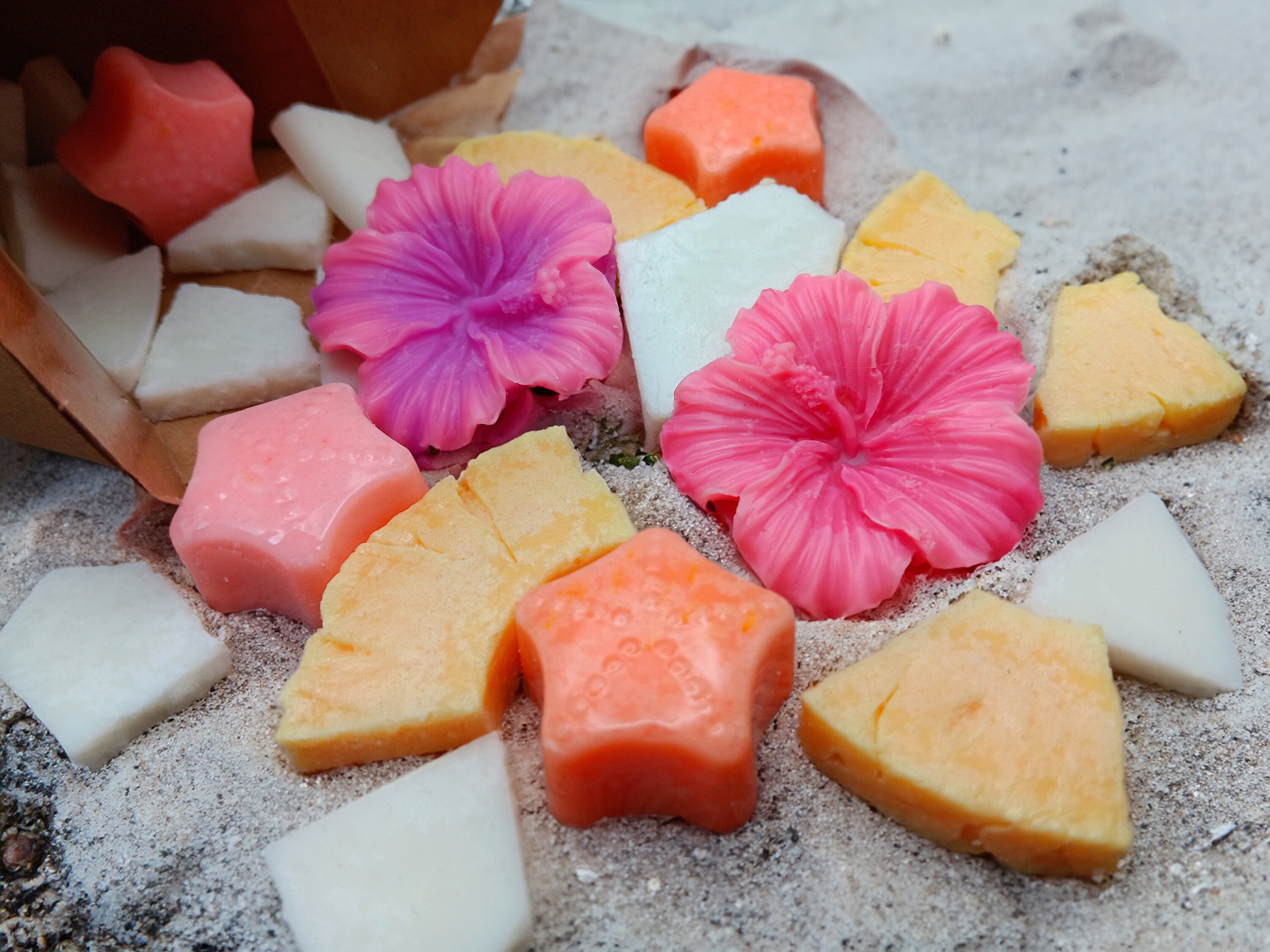 Hibiscus Ananas Coconut Wachs Melts 100% Soja Hawaiianische