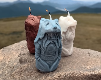 Vela Aromática Aconchegante Xamã Urso Viking Mitologia Nórdica Totem Berserker