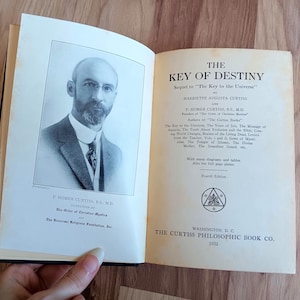 The Key of Destiny - Curtiss - Hermetic Gnostic Rosicrucian Mystic Spirituality Metaphysical Book Occult Tarot Numerology Kabbalah