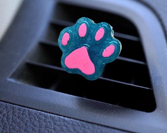 Clipe de ventilação em formato de pata de gato com aroma fresco para carro - Aromatizador de ar kawaii