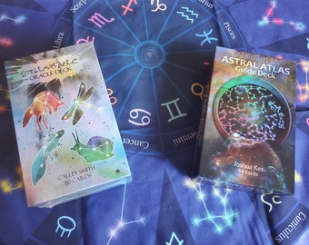 Astrology COMBO = Astral Atlas + Stellar Fable + Zodiac Tarot Cloth | Astrology Cards & Oracle Deck | Star  Constellation Cusp Signs
