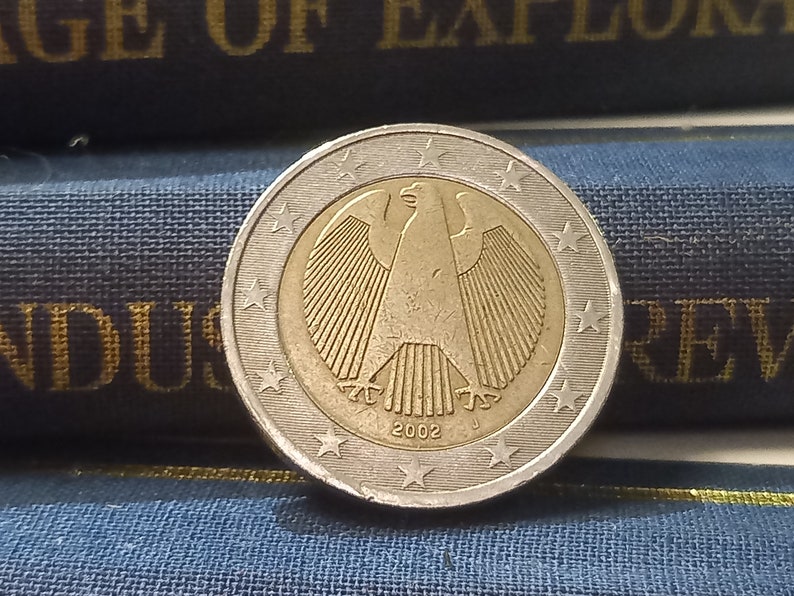 Rare pièce allemande de 2 euros de 2002 avec la marque J Etsy France Rare pièce allemande de 2 euros de 2002 avec la marque J Etsy France