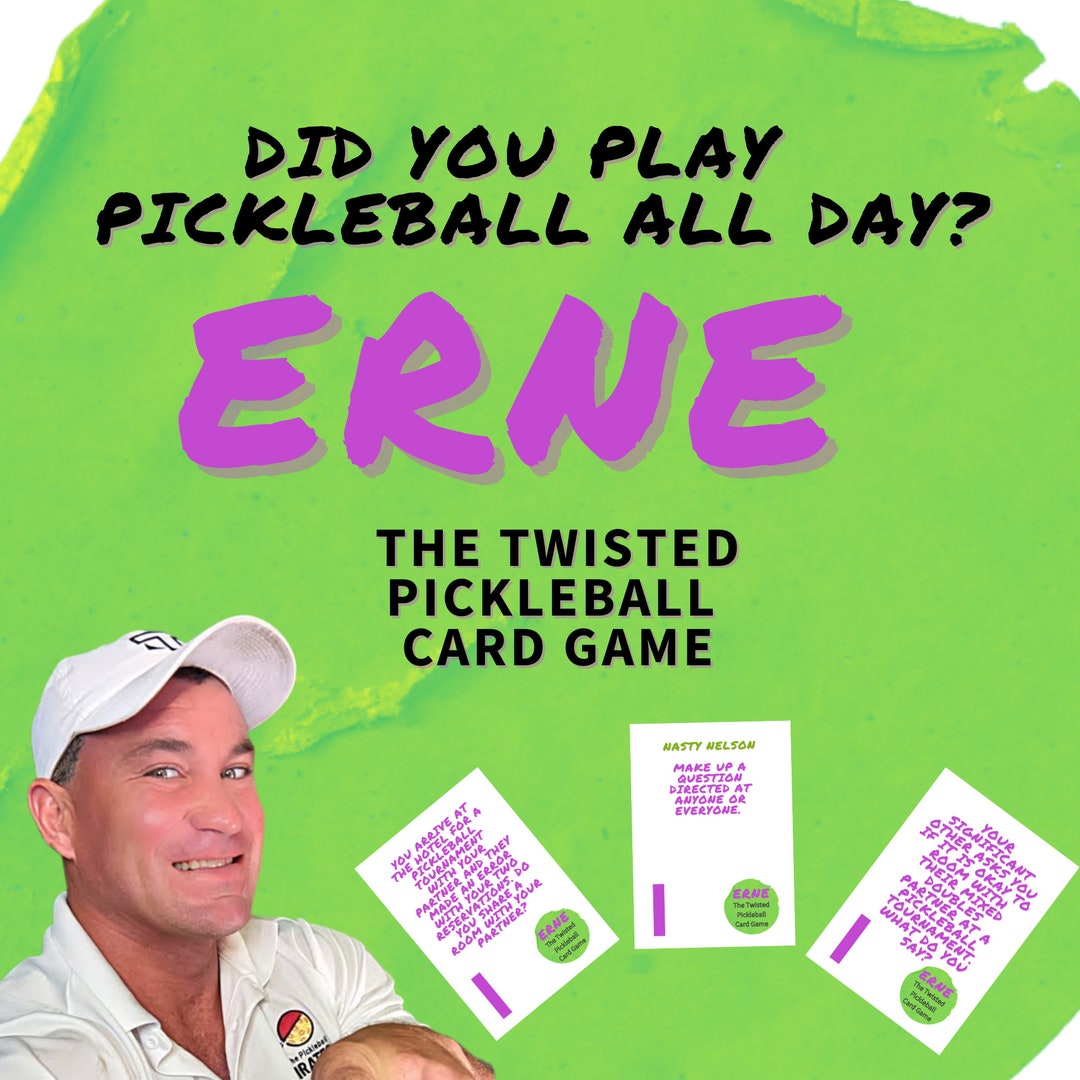 Erne, the Twisted Pickleball Card Game 130 Cards Etsy