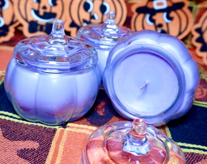 Purple Pumpkin Candle