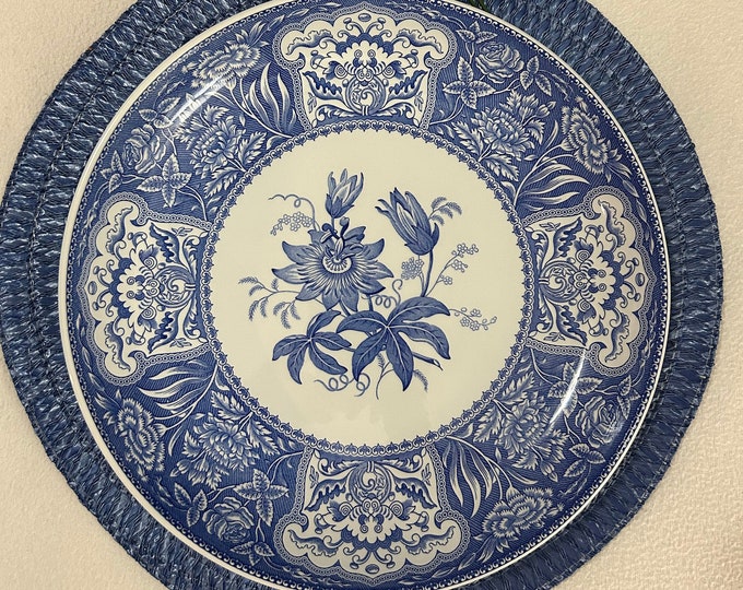 Spode Blue Room Collection in floral Retired Pattern, Large Pasta Bowl