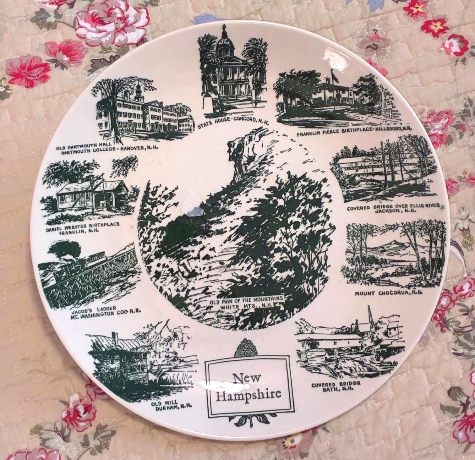 Old Man of the Mountain Souvenir Plates - Etsy