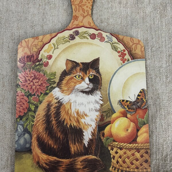 Cat Cutting Board Etsy