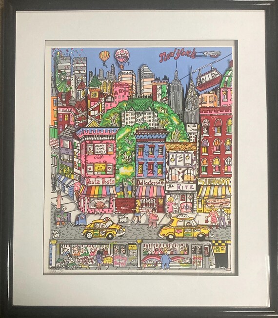Charles Fazzino 3D Lithograph Signed and Numbered “new York, New