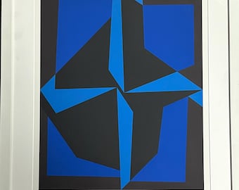 Litografía firmada y numerada de Victor Vasarely "Les années cinquante"