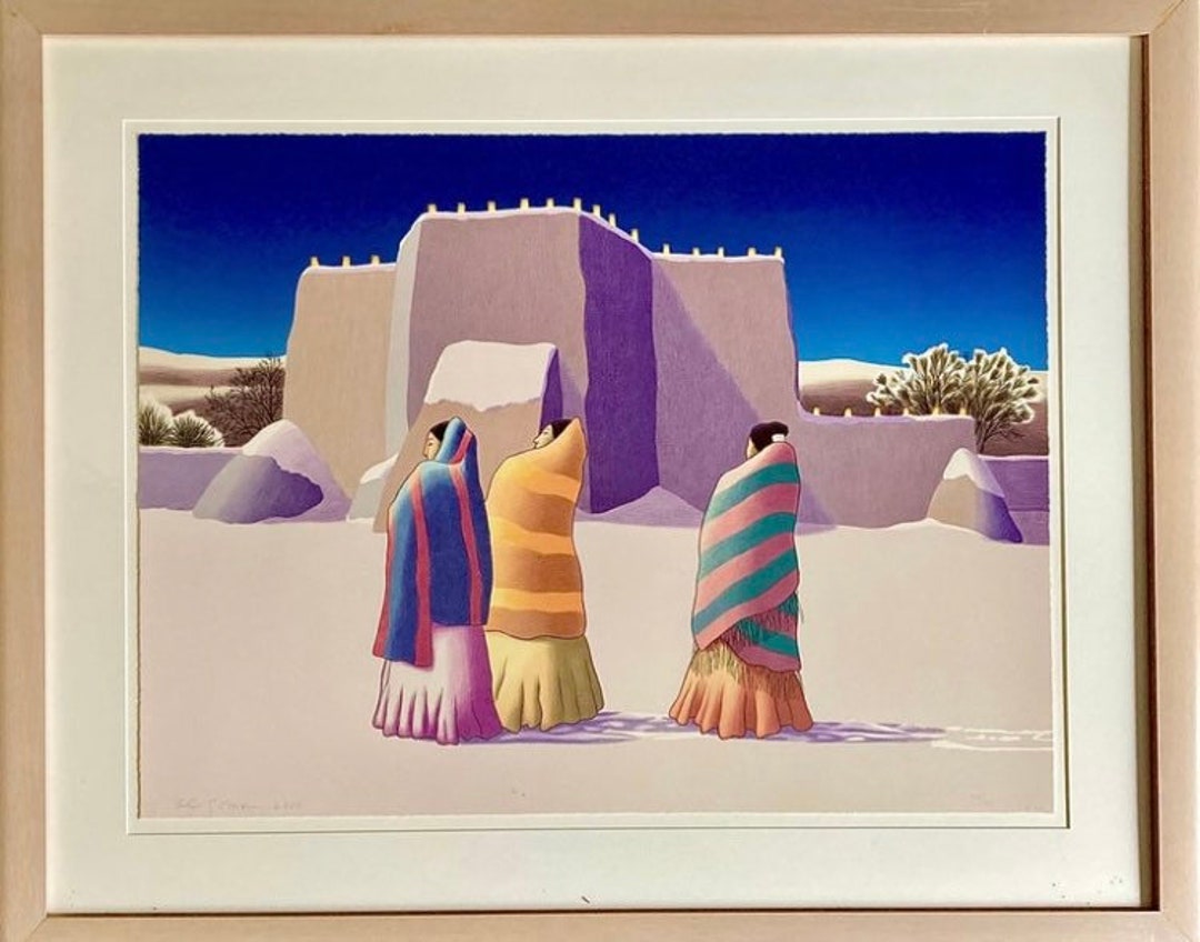 R.C Gorman Lithograph Signed and Numbered winter Lights Etsy