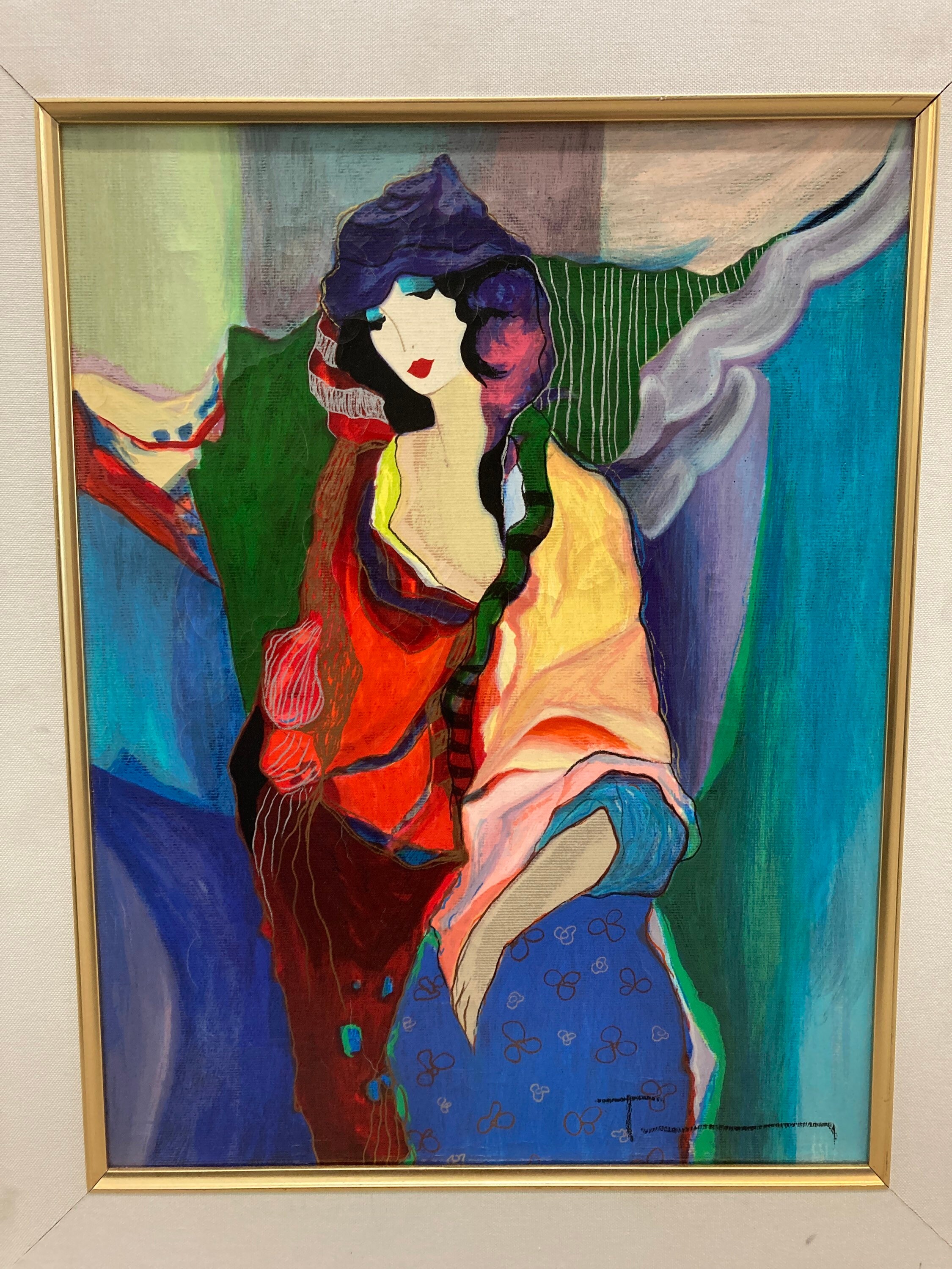 Itzchak Tarkay High Fashion Serigraph Hand Embellishment Etsy