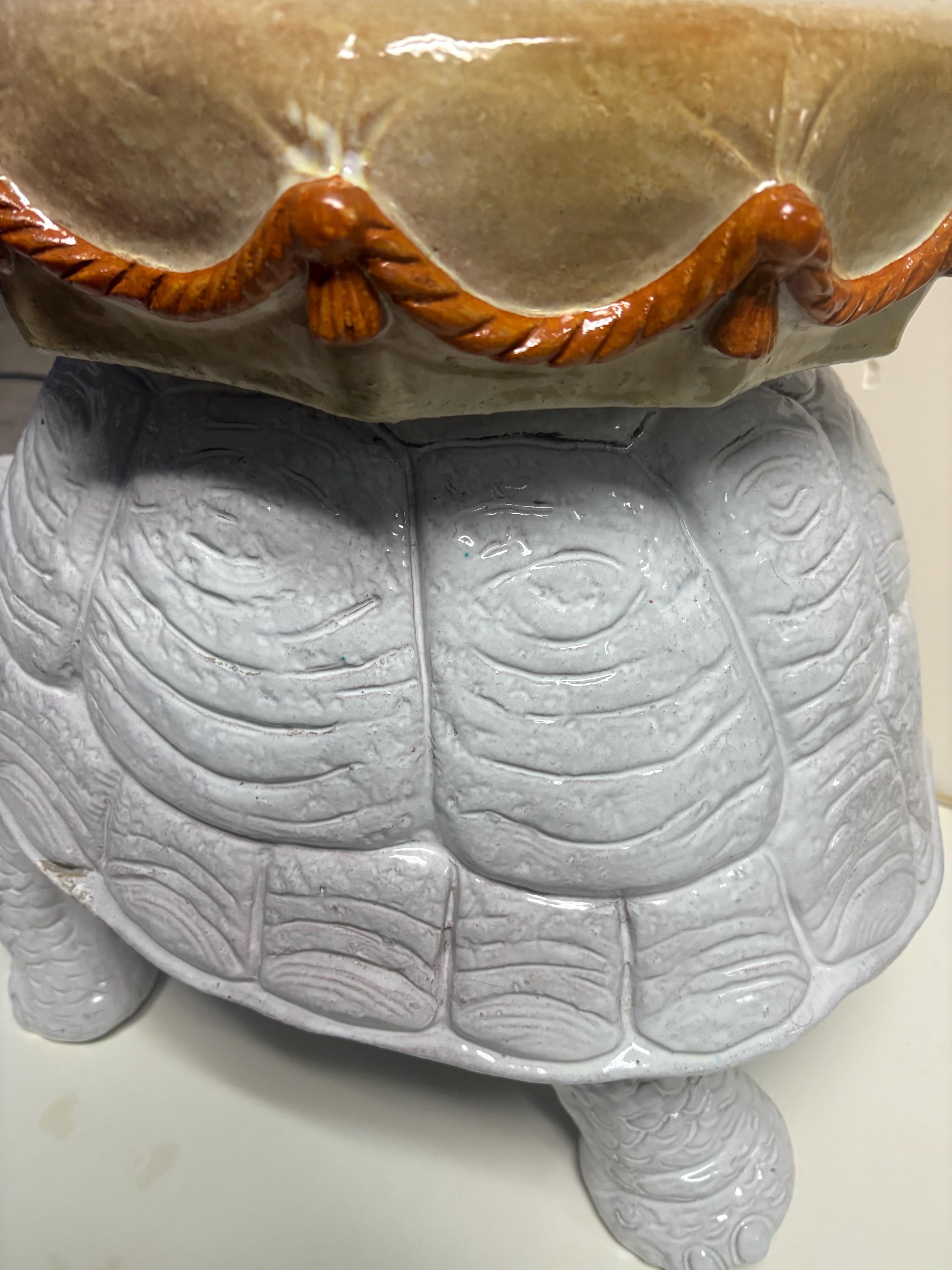Turtle Stool Mid Century Turtle Stool Terra Cotta Made in Italy - Etsy
