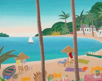 THOMAS McKNIGHT PALM BEACH 絵画 Thomas Mcknight ,Palm Beach ,north ocean boulevard | eBay