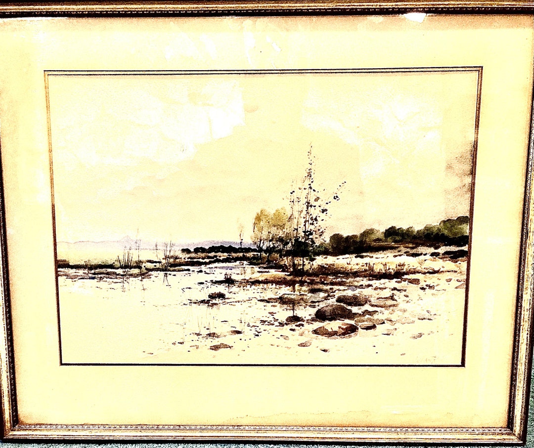 Julian Walbridge Rix Original Watercolor on Paper “water-scene” - Etsy