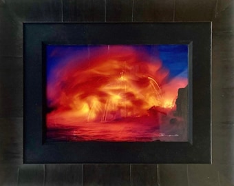 Peter Lik firmó la foto de bellas artes de edición limitada "Ocean Fire"