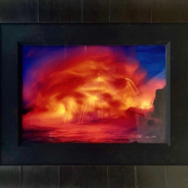 Peter Lik signed limited edition fine art photo “Ocean Fire”