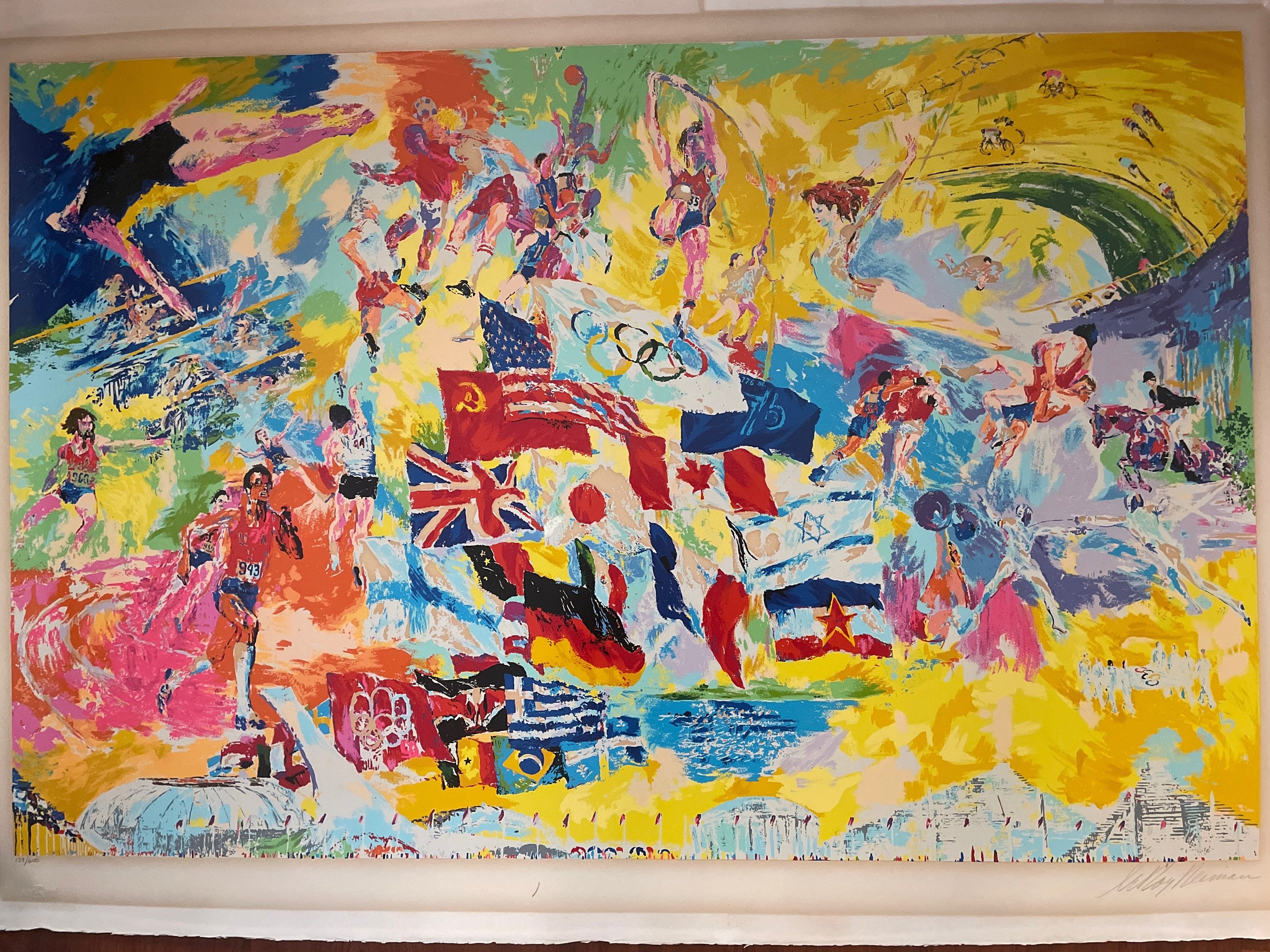 Leroy Neiman Signed and Numbered Lithograph “olympics 1976