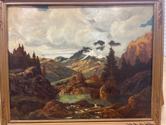 Robert W. Wood Original Oil Painting 1941 on Board - Etsy