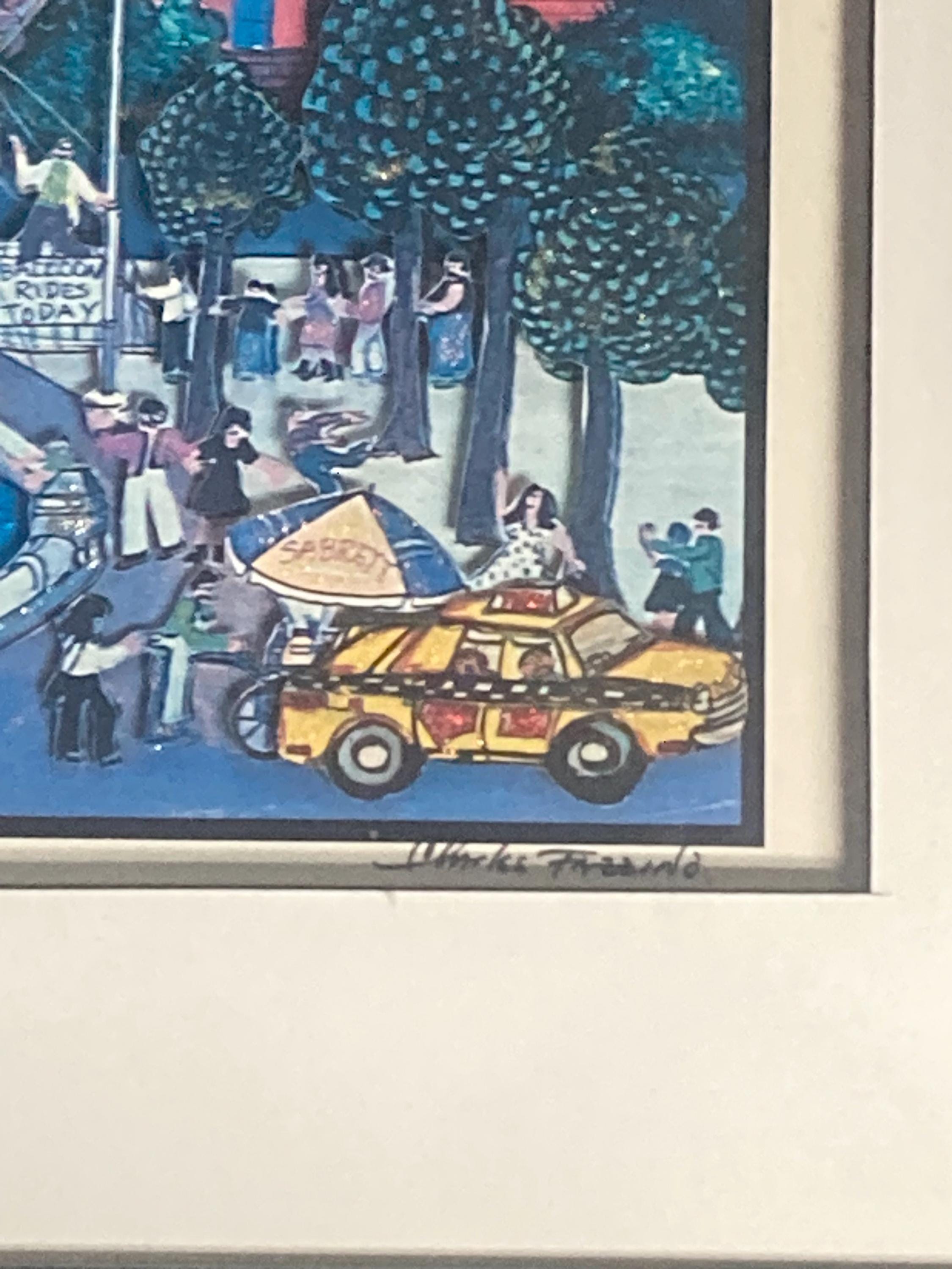 Charles Fazzino 3D Washington Square Park Greenwich Village Signed