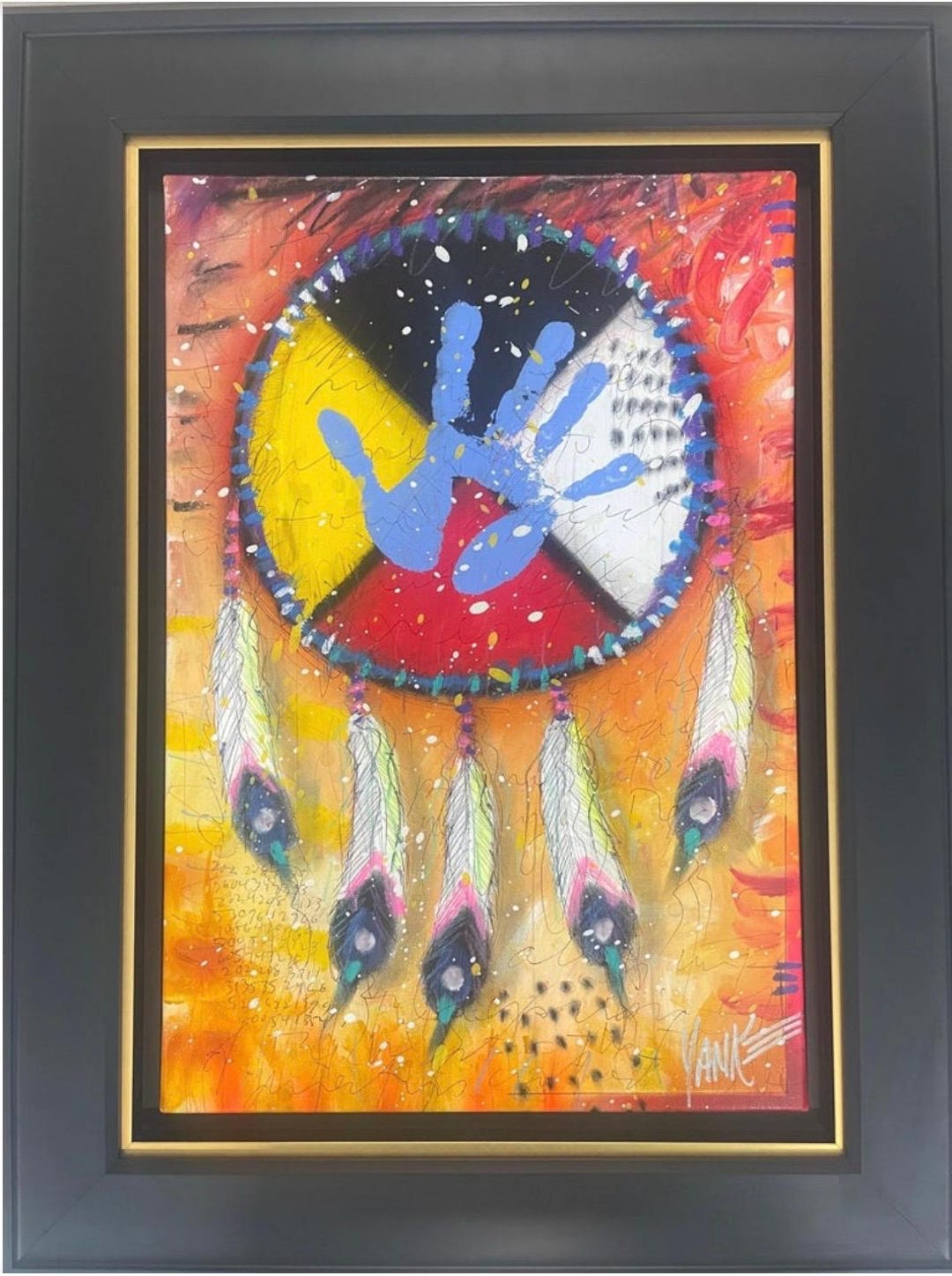 Tim Yanke “four Directions” Oil on Canvas - Etsy
