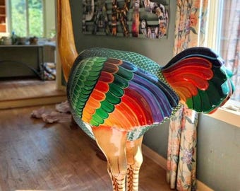 Sergio Bustamante (b.1949, MEX) Ostrich Sculpture Signed and