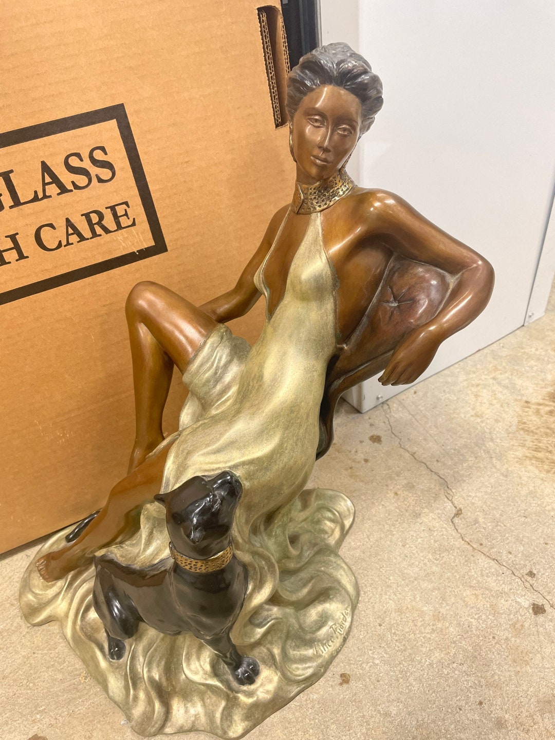 Alice Riordan Bronze Sculpture “feline Beauty” Signed and Numbered ...