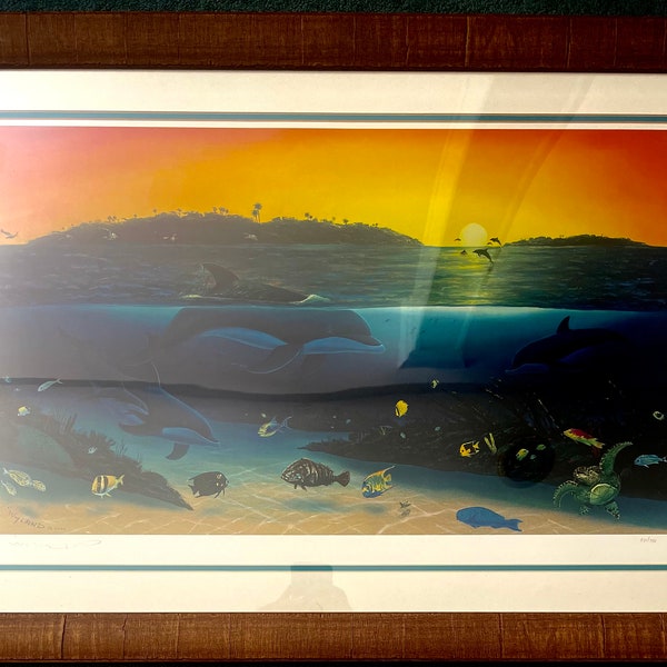 Robert Wyland signed and numbered lithograph “Warm Tropical Waters”