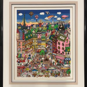 Charles fazzino print - Etsy 日本