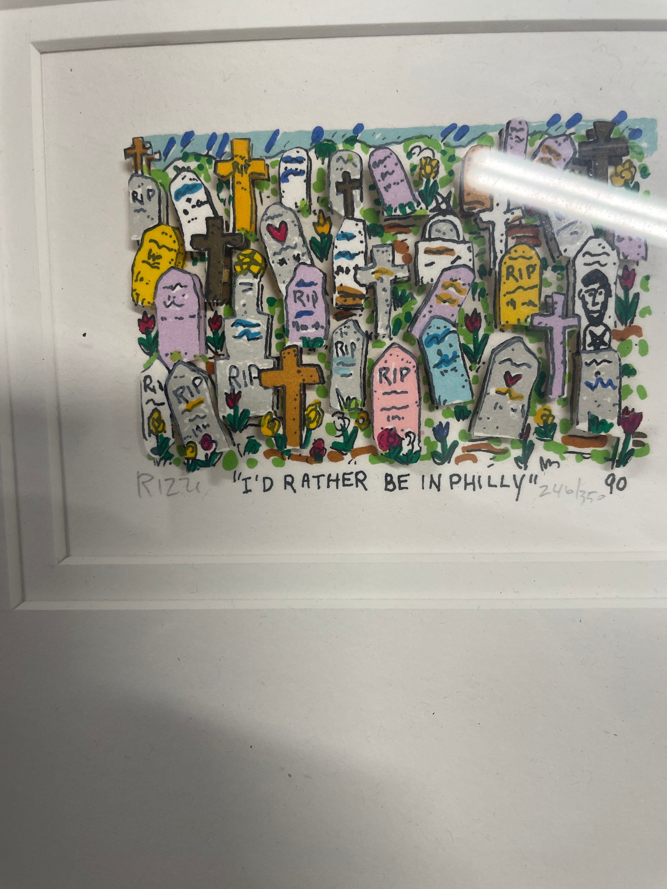 JAMES RIZZY 『I'D RATHER BE IN PHILLY』 1990 James Rizzi “i'd Rather Be in Philly” Signed and Numbered - Etsy