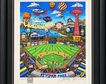 Charles Fazzino 'Welcome to the Park' Brooklyn Cyclones 3D Pop Art Signed DX