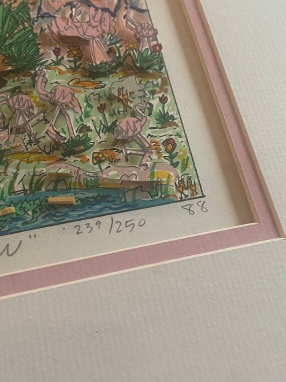ジェームス・リジィ OUTDOOR LUNCHEN James Rizzi 1990 3D Lithograph 