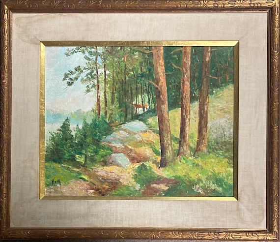 OTTO J. KURTH オリジナル油絵「森の風景」 - Etsy 日本