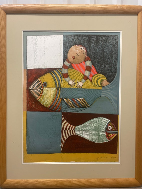 Rodo Boulanger fish Lithograph Signed and Numbered - Etsy