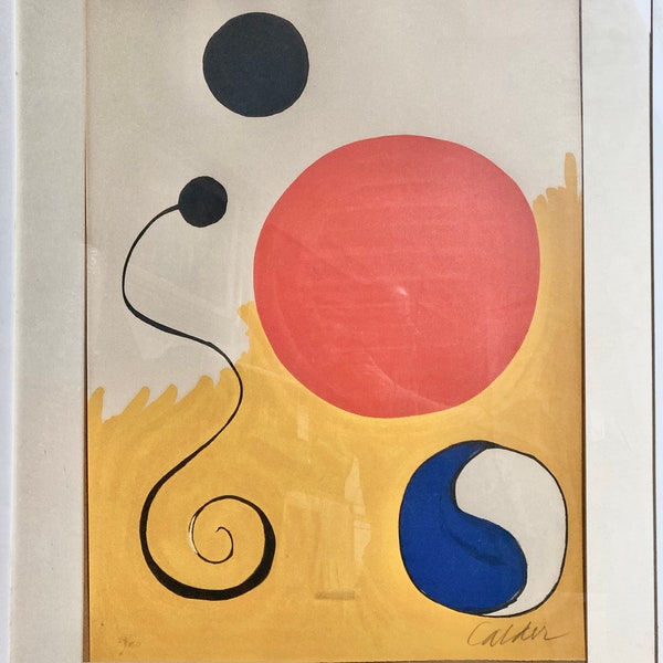 Alexander Calder lithograph 1960s Signed And NumbereD