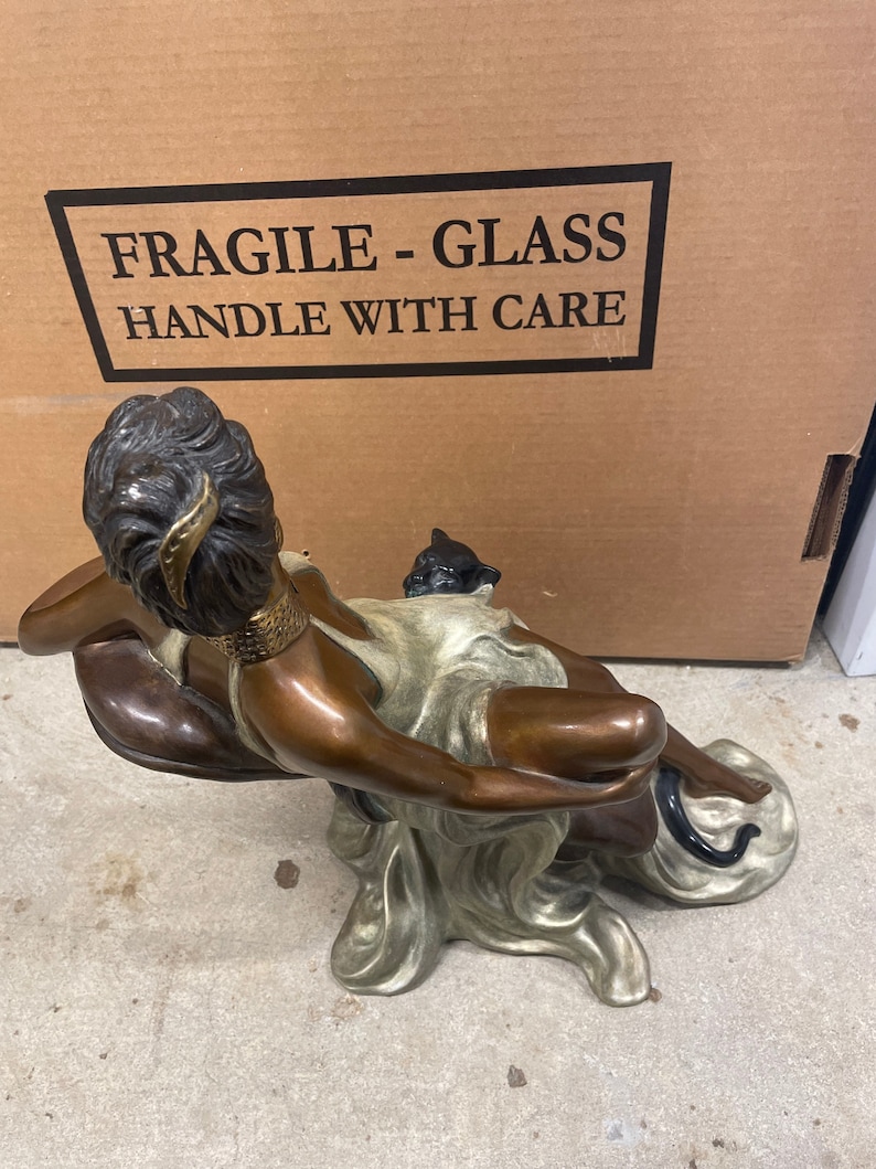 Alice Riordan Bronze Sculpture “feline Beauty” Signed and Numbered - Etsy